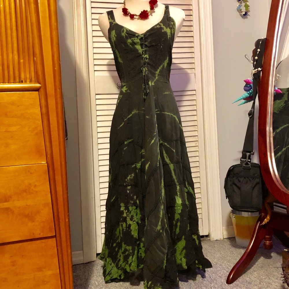 Boho Spooky Goth Festival Hippie Dress